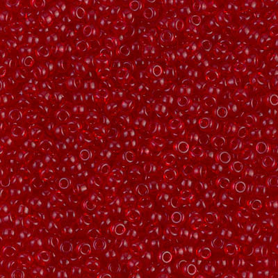 Rocailles Miyuki 11/0 RR 11-0141 Transparent Red x 8 g