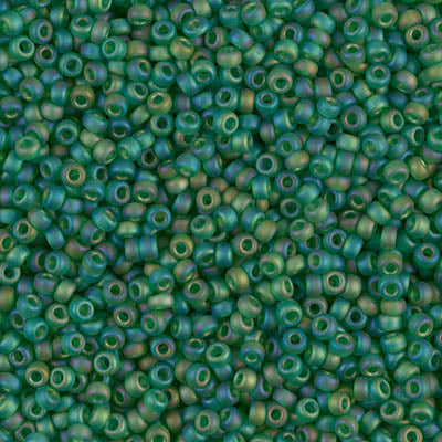 Rocailles Miyuki 11/0 RR 11-0146FR Mat Transparent Green AB x 8 g