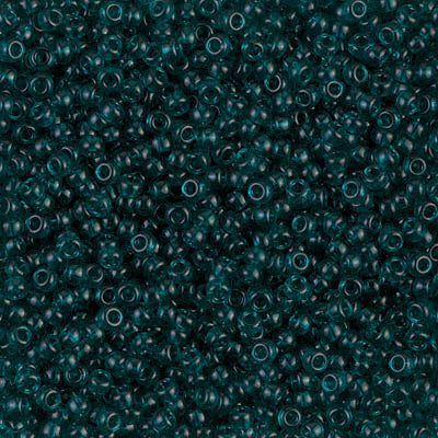 Rocailles Miyuki 11/0 RR 11-2406 Transparent Dark Teal x 8 g