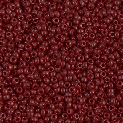 Rocailles Miyuki 11/0 RR 11-0419 Opaque Red Brown x 8 g