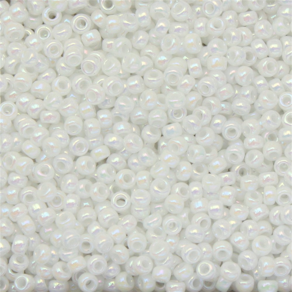 Rocailles Miyuki 11/0 RR 11-0471 White Pearl AB x 8 g