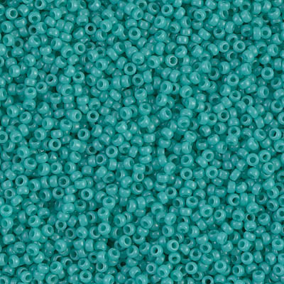 Rocailles Miyuki 15/0 RR 15-412 Opaque Turquoise Green x 8 g