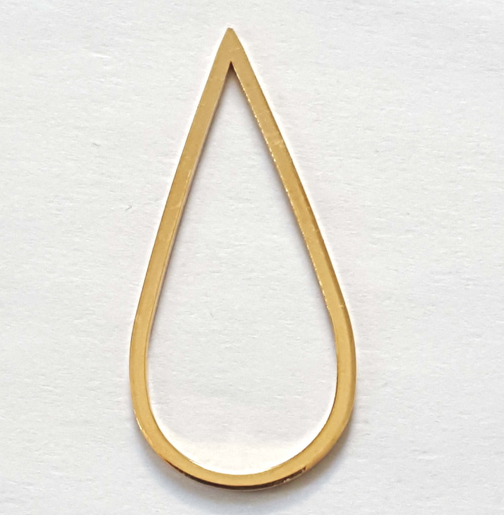 Pendentif Forme Goutte Dor&eacute; x 1