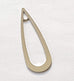 Pendentif Forme Goutte Oblongue Argent&eacute; x 1