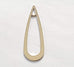 Pendentif Forme Goutte Oblongue Argent&eacute; x 1
