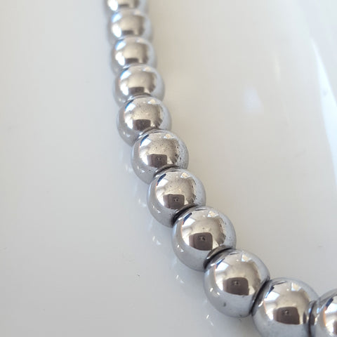Perles en H&eacute;matite Rondes 6 mm x 10