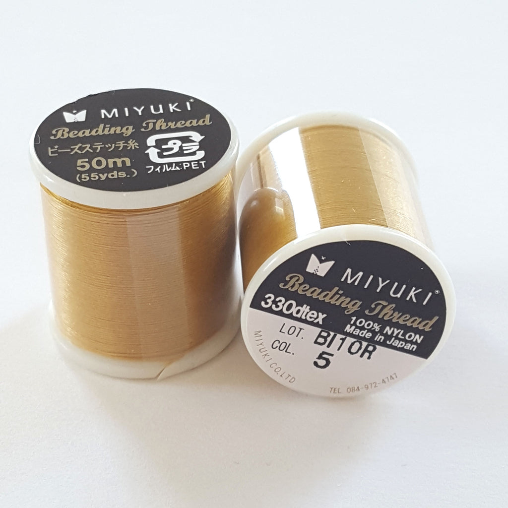 Fil Miyuki Nylon Beading Thread 0.25 mm Gold (5) 50 m x 1