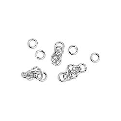 Anneaux Ouverts 3x0.6 mm Argent Vieilli x 100