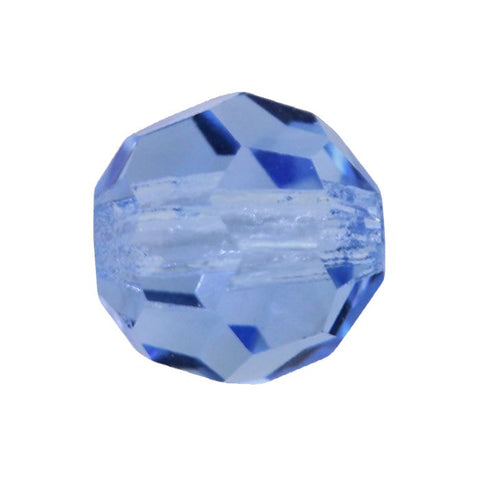 Rondes Preciosa MC Round Bead 4 mm - Light Sapphire x 20