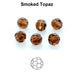 Rondes Preciosa MC Round Bead 4 mm - Smoke Topaz x 20