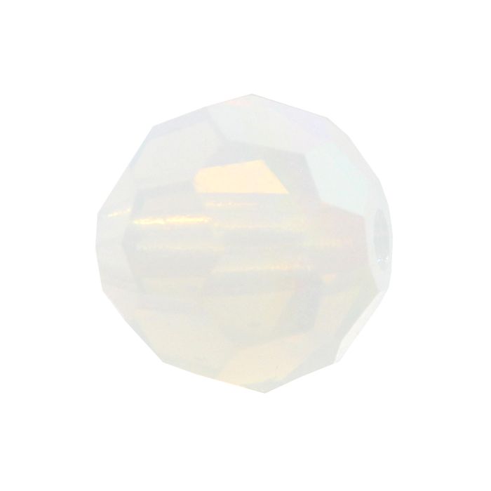 Rondes Preciosa MC Round Bead 4 mm - White Opal x 20