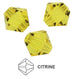 Toupies Preciosa MC Bead Rondell 4 mm - Citrine x 30