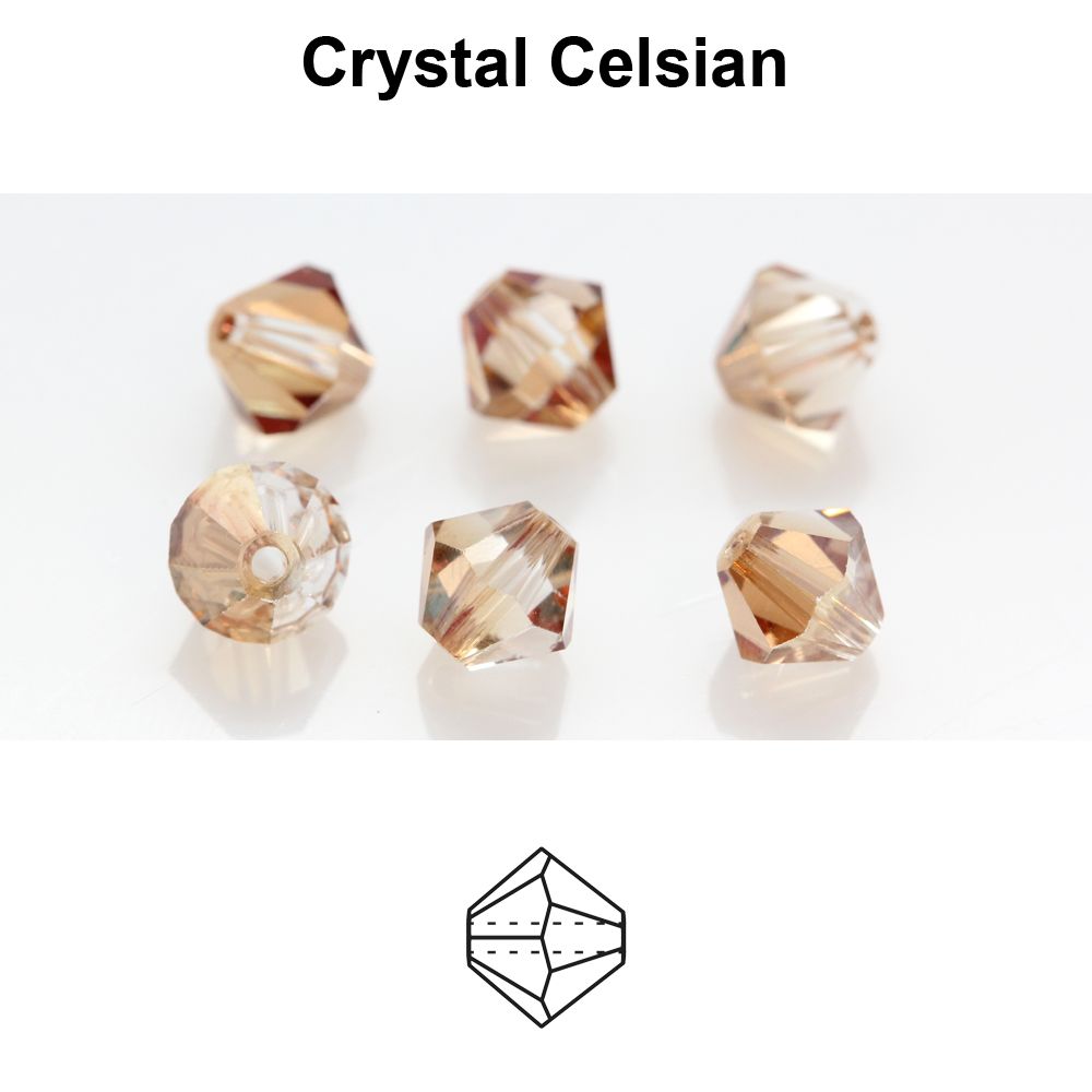 Toupies Preciosa MC Bead Rondell 4 mm - Crystal Celsian x 30