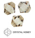 Toupies Preciosa MC Bead Rondell 4 mm - Crystal Honey x 30