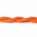 Perles Heishi en P&acirc;te Polym&egrave;re 5 x 1 mm Orange x 39 cm