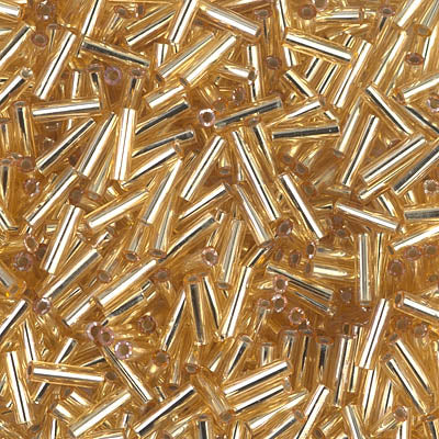 Miyuki Bugles 6 mm BGL2-003 Silverlined Gold x10g