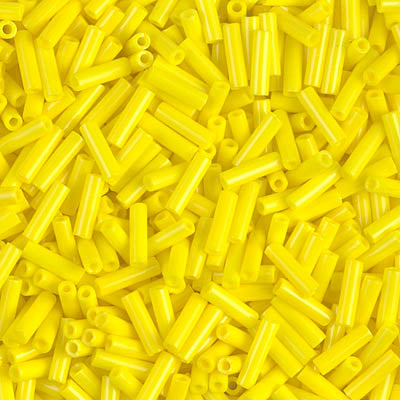 Miyuki Bugles 6 mm BGL2-404 Opaque Yellow x10g