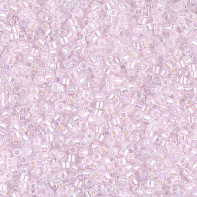 Miyuki Delica 11/0 DB-0055 Pink Lined Crystal AB x 8 g