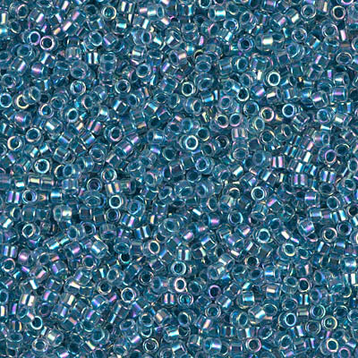 Miyuki Delica 11/0 DB-0058 Marine Blue Lined Crystal AB x 8 g