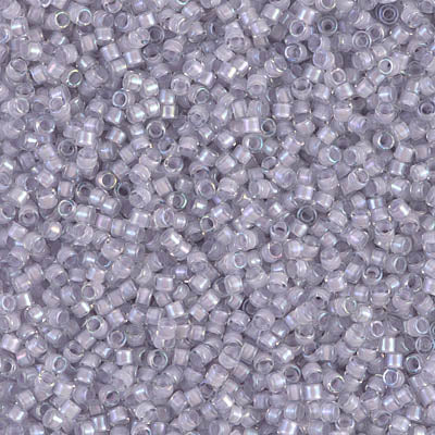 Miyuki Delica 11/0 DB-0080 Pale Violet Lined Crystal Luster x 8 g