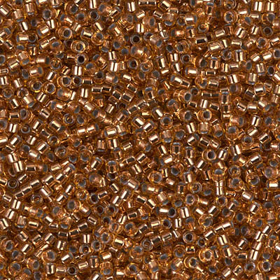 Miyuki Delica 11/0 DB-0181 Copper Lined Pale Amber x 8 g