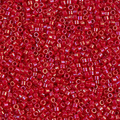 Miyuki Delica 11/0 DB-0214 Opaque Red Luster x 8 g