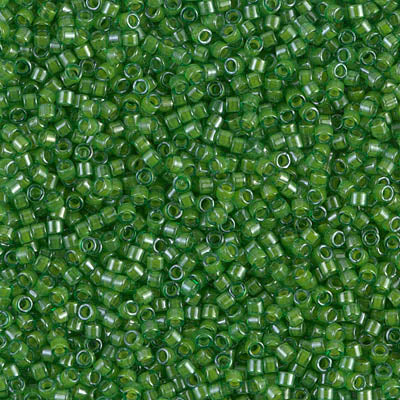 Miyuki Delica 11/0 DB-0274 Lined Pea Green Luster x 8 g