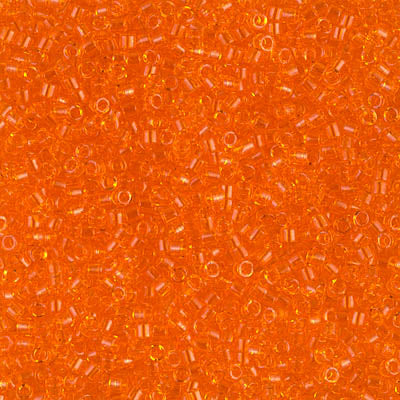 Miyuki Delica 11/0 DB-0703 Transparent Orange x 8 g