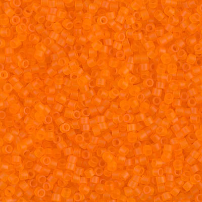 Miyuki Delica 11/0 DB-0744 Mat Transparent Orange x 8 g