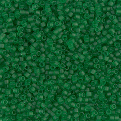 Miyuki Delica 11/0 DB-0746 Mat Transparent Green x 8 g