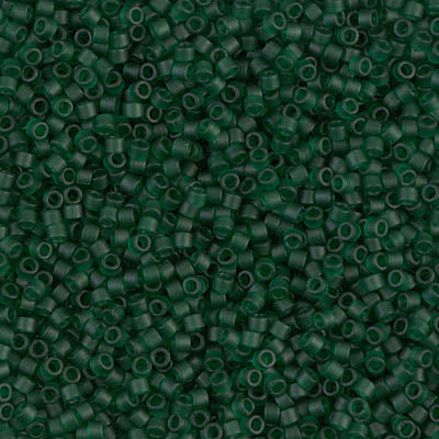 Miyuki Delica 11/0 DB-0767 Mat Transparent Dark Emerald x 8 g