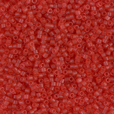 Miyuki Delica 11/0 DB-0779 Dyed Semi-Frosted Transparent Watermelon x 8 g