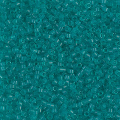 Miyuki Delica 11/0 DB-0786 Dyed Semi-Frosted Transparent Teal x 8 g