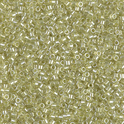 Miyuki Delica 11/0 DB-0903 Sparkling Celery Lined Crystal x 8 g