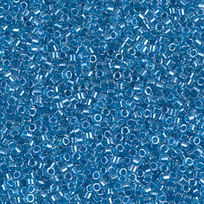 Miyuki Delica 11/0 DB-0905 Sparkling Blue Lined Crystal x 8 g