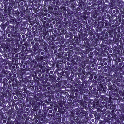 Miyuki Delica 11/0 DB-0906 Sparkling Purple Lined Crystal x 8 g