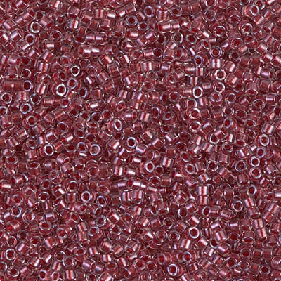 Miyuki Delica 11/0 DB-0924 Sparkling Cranberry Lined Crystal x 8 g