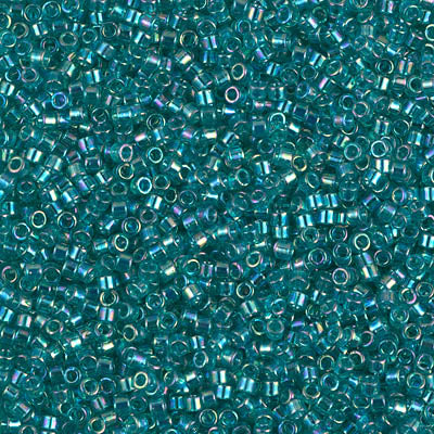 Miyuki Delica 11/0 DB-1248 Transparent Caribbean Teal AB x 8 g