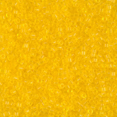 Miyuki Delica 11/0 DB-1301 Dyed Transparent Yellow x 8 g