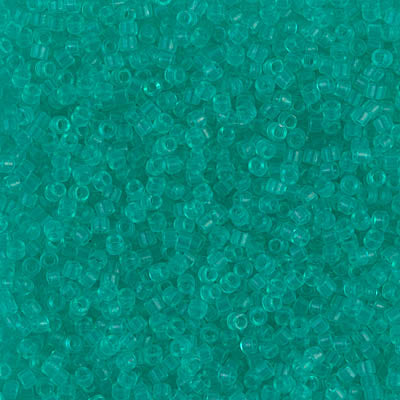 Miyuki Delica 11/0 DB-1304 Dyed Transparent Dark Mint Green x 8 g