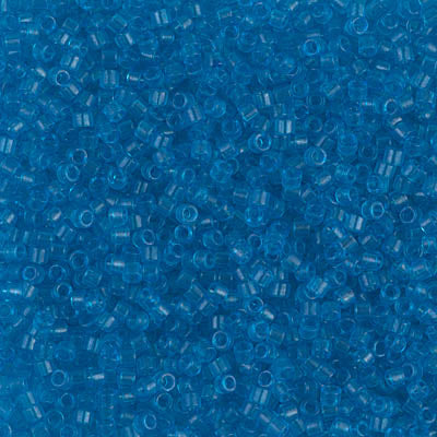 Miyuki Delica 11/0 DB-1318 Dyed Transparent Capri Blue x 8 g