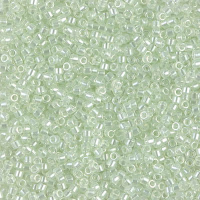 Miyuki Delica 11/0 DB-1474 Transparent Pale Green Mist Luster x 8 g