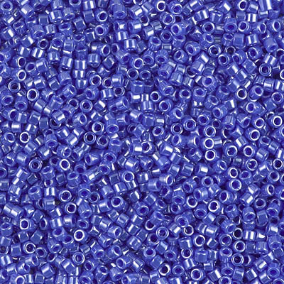 Miyuki Delica 11/0 DB-1569 Opaque Cyan Blue Luster x 8 g
