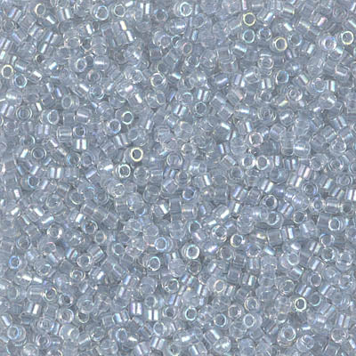 Miyuki Delica 11/0 DB-1677 Pearl Lined Transparent Pale Gray AB x 8 g