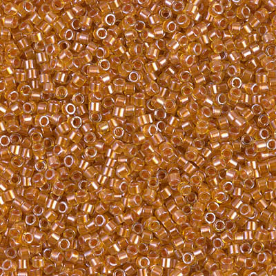 Miyuki Delica 11/0 DB-1702 Copper Pearl Lined Marigold x 8 g