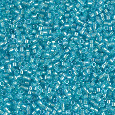 Miyuki Delica 11/0 DB-1708 Mint Pearl Lined Glacier Blue x 8 g