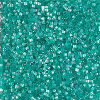 Miyuki Delica 11/0 DB-1869 Silk Inside Dyed Aqua Green AB x 8 g