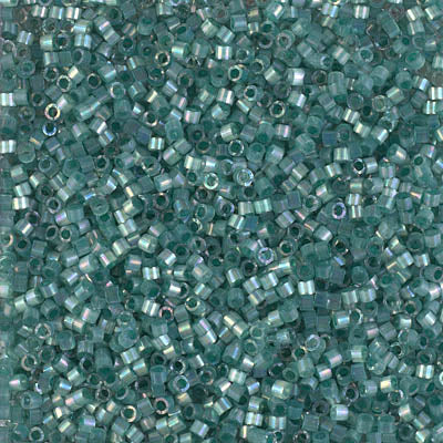 Miyuki Delica 11/0 DB-1870 Silk Inside Dyed Emerald AB x 8 g