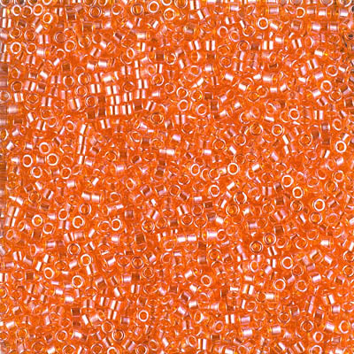 Miyuki Delica 11/0 DB-1887 Transparent Orange Luster x 8 g