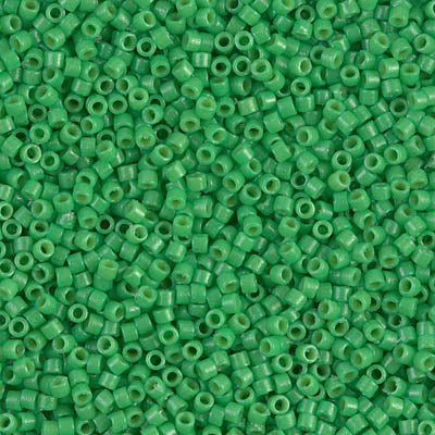 Miyuki Delica 11/0 DB-2126 Duracoat Dyed Opaque Fiji Green x 8 g
